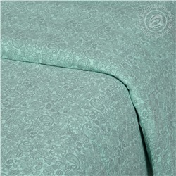 Пододеяльник трикотажный на молнии Ажур зелёный Арт Дизайн