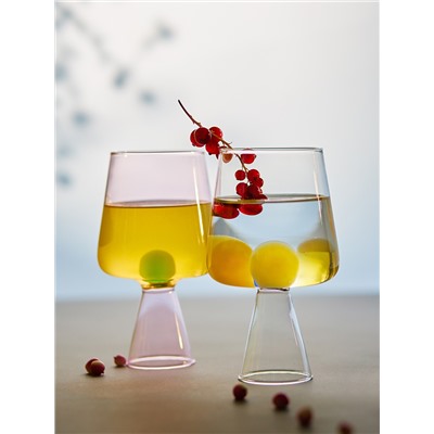 Набор бокалов для вина Orb, 400 мл, розовый/зеленый, 2 шт.
