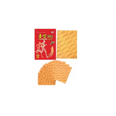 Kang Hwa Korean Red Обезболивающий пластырь с красным женьшенем для суставов 20шт