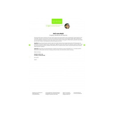 Krauterhaus Sanct Bernhardt Anti-acne Mask, 60 мл