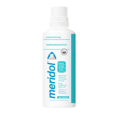 meridol Zahnpasta Doppelpack + Mundspülung 400ml, Меридол НАБОР Зубная паста против воспаления дёсен 2шт х 75мл + Жидкость для полоскания рта 400мл