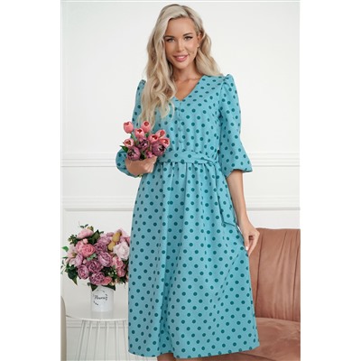 Платье Розетта (бирюзовое) П14114-45М