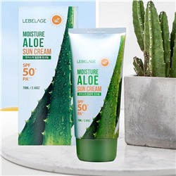 Lebelage Солнцезащитный крем для лица с экстрактом алоэ / Moisture Aloe Sun Cream SPF50+PA+, 70 мл