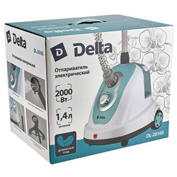 Отпариватель электрический 2000 Вт, 1,4 л DELTA DL-2016S белый с серо-голубым
