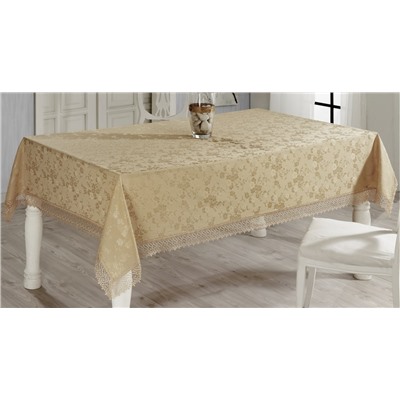 Скатерть EVDY KDK с гипюром прямоугольная (160х300) см