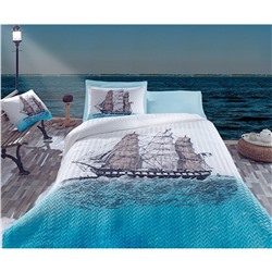 1 сп. 4-х Сезонный КПБ со Стеганным Пододеяльником Ranforce Complete Set MARITIME cotton box