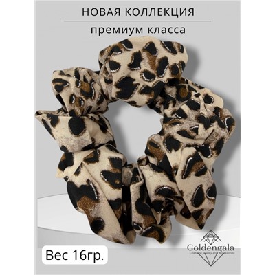 Резинка для волос объемная леопардовая Арт:Р17А/004