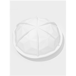 Форма для муссовых десертов и выпечки KONFINETTA «Кристалл», силикон, 19×9.8 см, белая