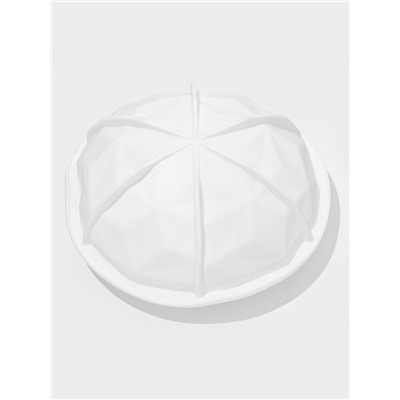 Форма для муссовых десертов и выпечки KONFINETTA «Кристалл», силикон, 19×9.8 см, белая