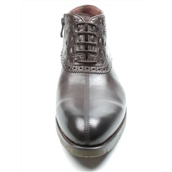 01-H9003-B86-SW5 DK.BROWN Ботинки демисезонные мужские (натуральная кожа)