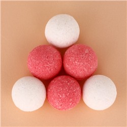 Бомбочки для ванны«Пони», 6×20 г, аромат ванильные снежинки, Чистое счастье