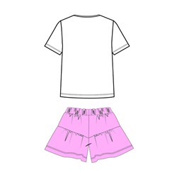 Комплект для девочки: футболка, шорты