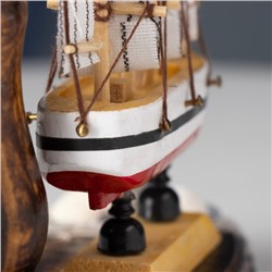 Карандашница дерево с моделью корабля «Мировой», 14×7×11 см, МИКС