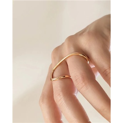 Стильное кольцо на два пальца