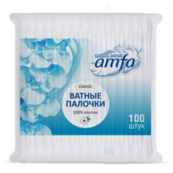 Ватные палочки 100шт в/пакете AMFA