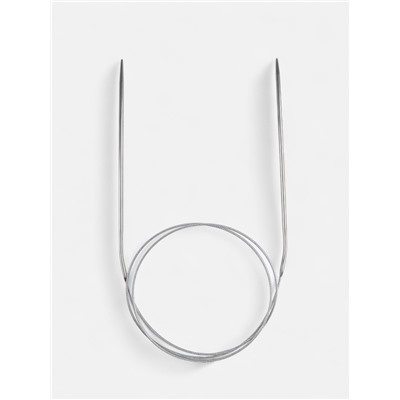 Спицы круговые, для вязания, с металлическим тросом, d=3 мм, 14/100 см