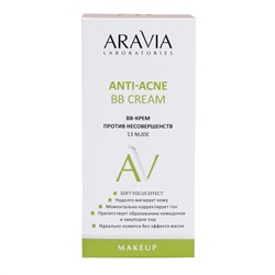 Aravia Laboratories BB-крем против несовершенств / Anti-Acne BB Cream, 13 светло-бежевый, 50 мл