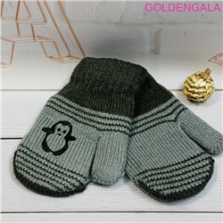 Детские варежки теплые с начесом длина 13 см Арт 1 тип 2