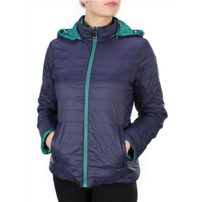 9313 TURQUOISE/BLUE Куртка демисезонная двухсторонняя женская RIKA (100 гр. синтепон)