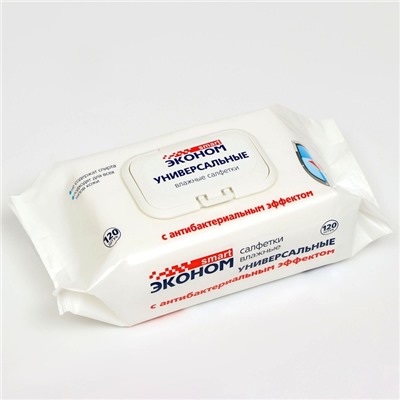Влажные салфетки «Эконом» Smart, антибактериальные, 120 шт.