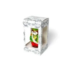 Елочное украшение из стекла "Мишка"