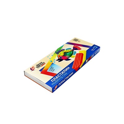 Пластилин 12 цветов 240 г "Школа творчества"