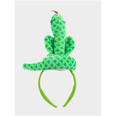 Ободок для волос «Змея», зелёный
