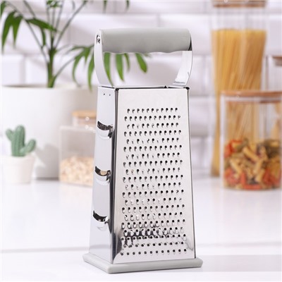 Тёрка Magistro Gate, 4 грани, 10.5×8.5×25.5 см, серая