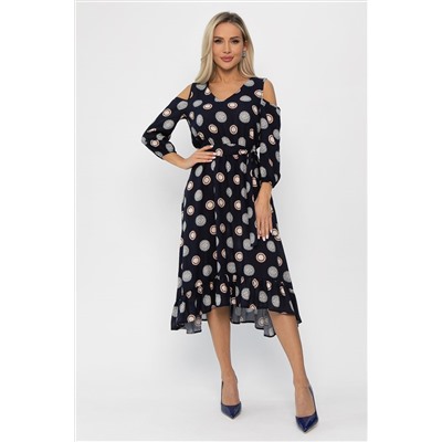 Платье Призма (синее) П13772-10М