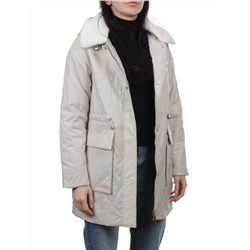 M24-096 LT. BEIGE Куртка демисезонная женская (100 гр. холлофайбер)