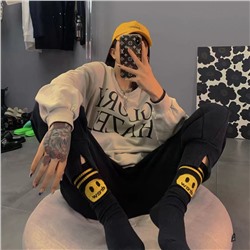 Sports brand cotton knee socks for men and women, European style, mid-length