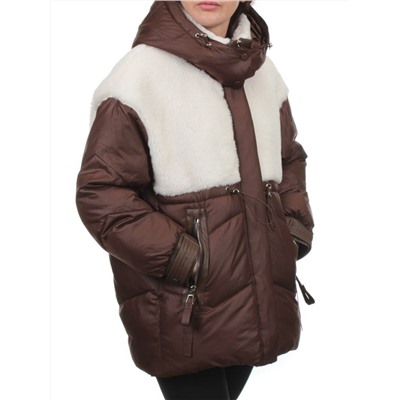 350-X47 BROWN Куртка зимняя женская (200 гр. холлофайбер)