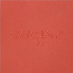 Форма для выпечки Доляна «Круг», силикон. 23×19,5 см, 3 ячейки (d=10 см), цвет розовый