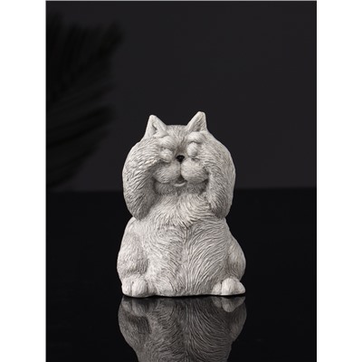 Набор фигурок «Три кота: ничего не вижу, не слышу, не говорю», гипс, 7 см, серый