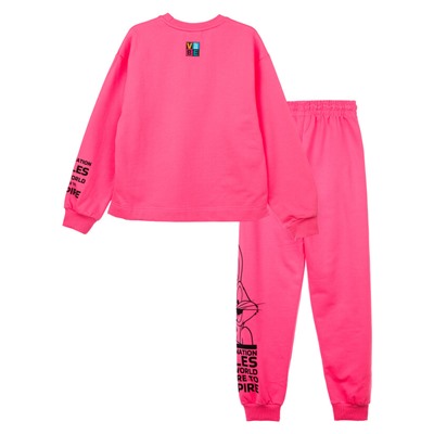 Комплект для девочки: толстовка, брюки