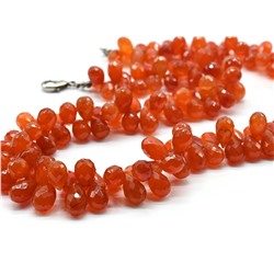 Бусы из Сердолика огранка, 49см,101г