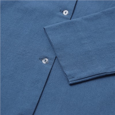 Пижама женская (рубашка и брюки) KAFTAN "Basic" р.40-42, синий