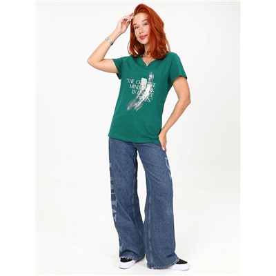 Футболка Сопряжение зелёный ИвК