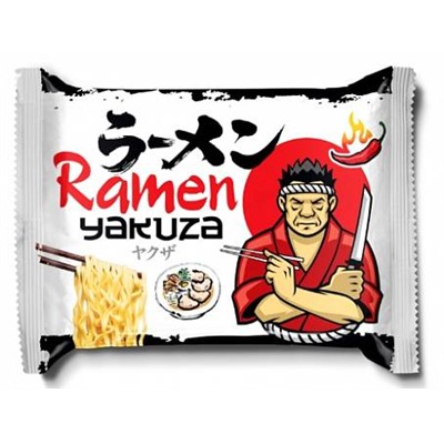 Лапша б/п"Ramen Yakuza" ГОВЯДИНА острая копч." м/упак 110гр