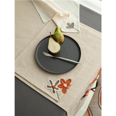 Салфетка сервировочная Stone flowers из коллекции Ethnic, 45х45 см