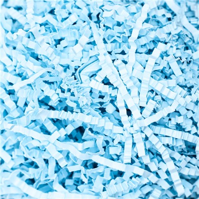Наполнитель бумажный для подарков, голубой, 100 г