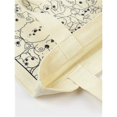 Сумка-шопер, раскраска по номерам «Собачки»