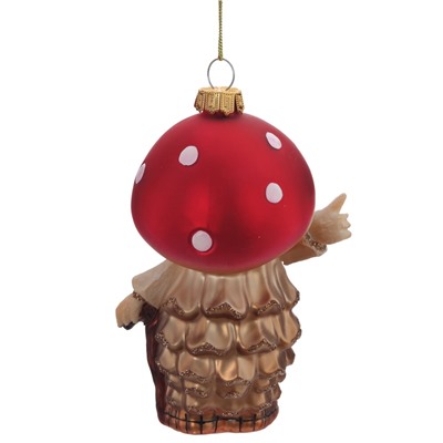 Украшение новогоднее "Гриб", L8,5 W6 H13 см