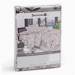Постельное бельё 2 сп Экономь и Я Spring garden, 173х215см, 175х214см, 50х70см-2шт, микрофибра, 60г/м2