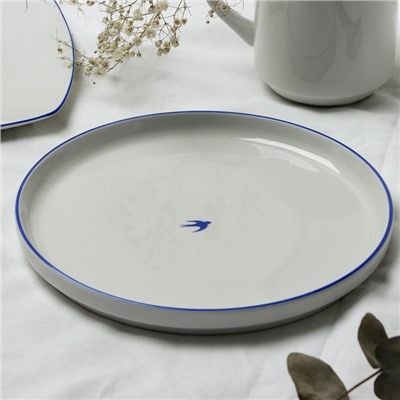 Тарелка керамическая плоская «Ласточка», 20 см, Dolce Ceramo