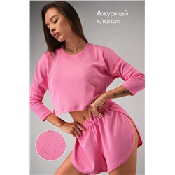 Женская пижама с шортами из ажурного хлопка Happyfox