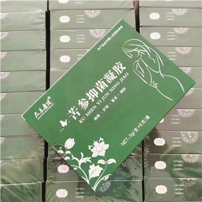 Антибактериальный укрепляющий гинекологический гель Zhongle Kangjian Sophora flavescens, 5 гр* 6 шт.