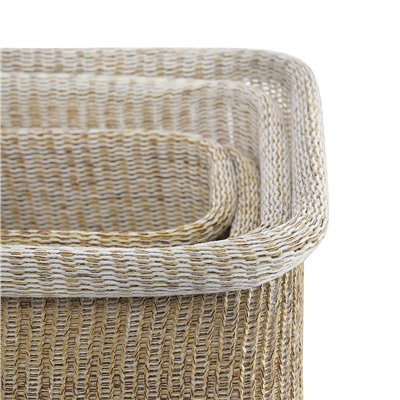 Набор из 4-х корзин для хранения Sustainable collection, бежевый