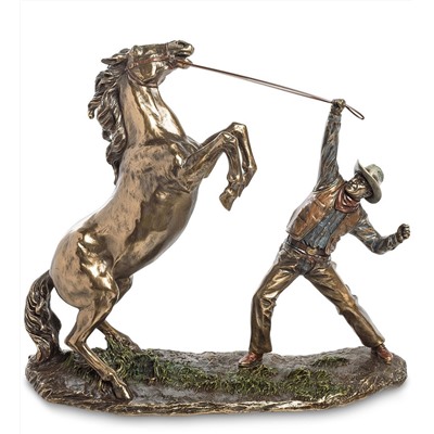 Veronese WS-882 Статуэтка «Ковбой, укрощающий лошадь»