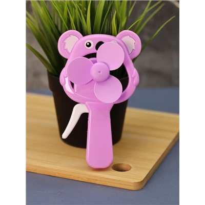 Портативный механический ручной вентилятор «Koala», mix, шоу-бокс 24 шт.